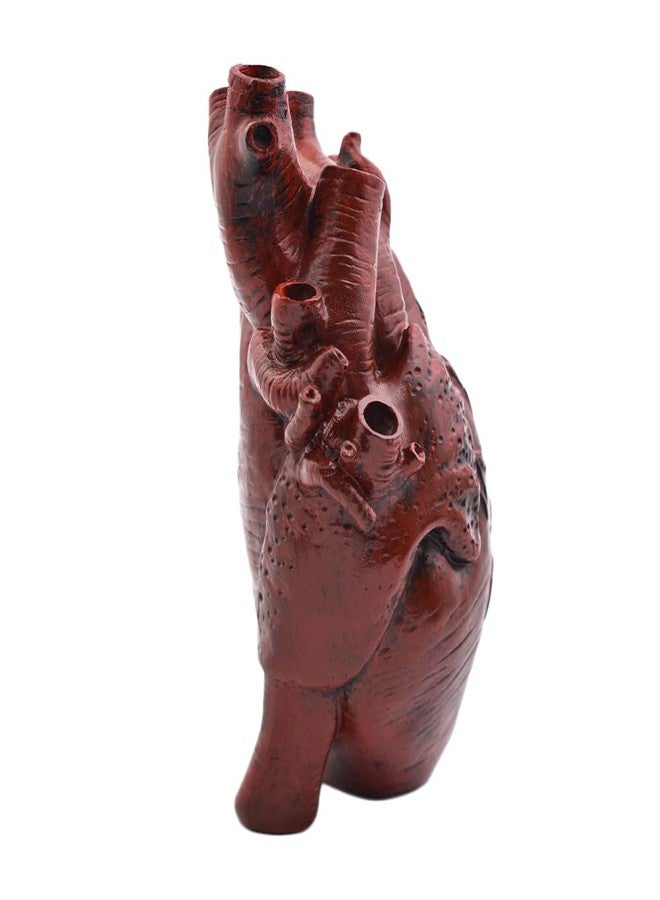 Ynxee Human Heart Organ Shape Vase Creepy Halloween Home Desk Flowers Pot Decor, Medium Size 6.2" x 4.2", Red - Image 5